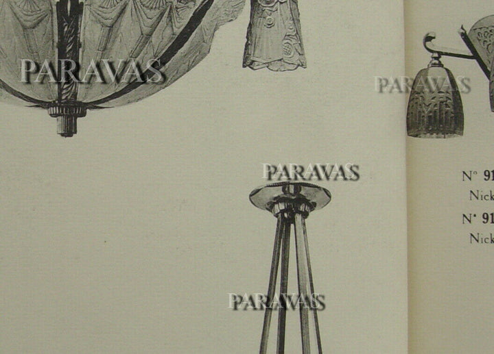 MULLER FRERES & A.BLOCH : large FRENCH 1930 ART DECO PENDANT CHANDELIER . France