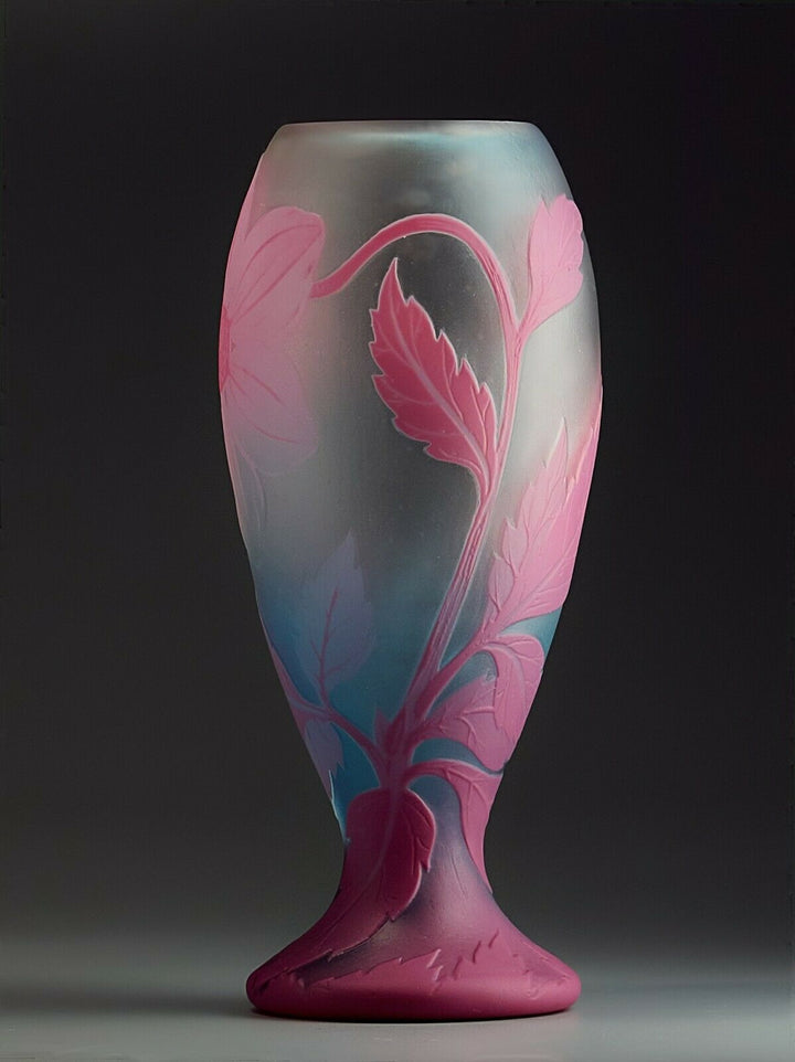 ミューラー兄弟　ピンクとブルーの幻想的な花瓶