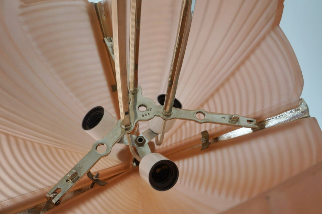 PETITOT : FRENCH 1930 ART DECO CHANDELIER cleopatra ................. muller era