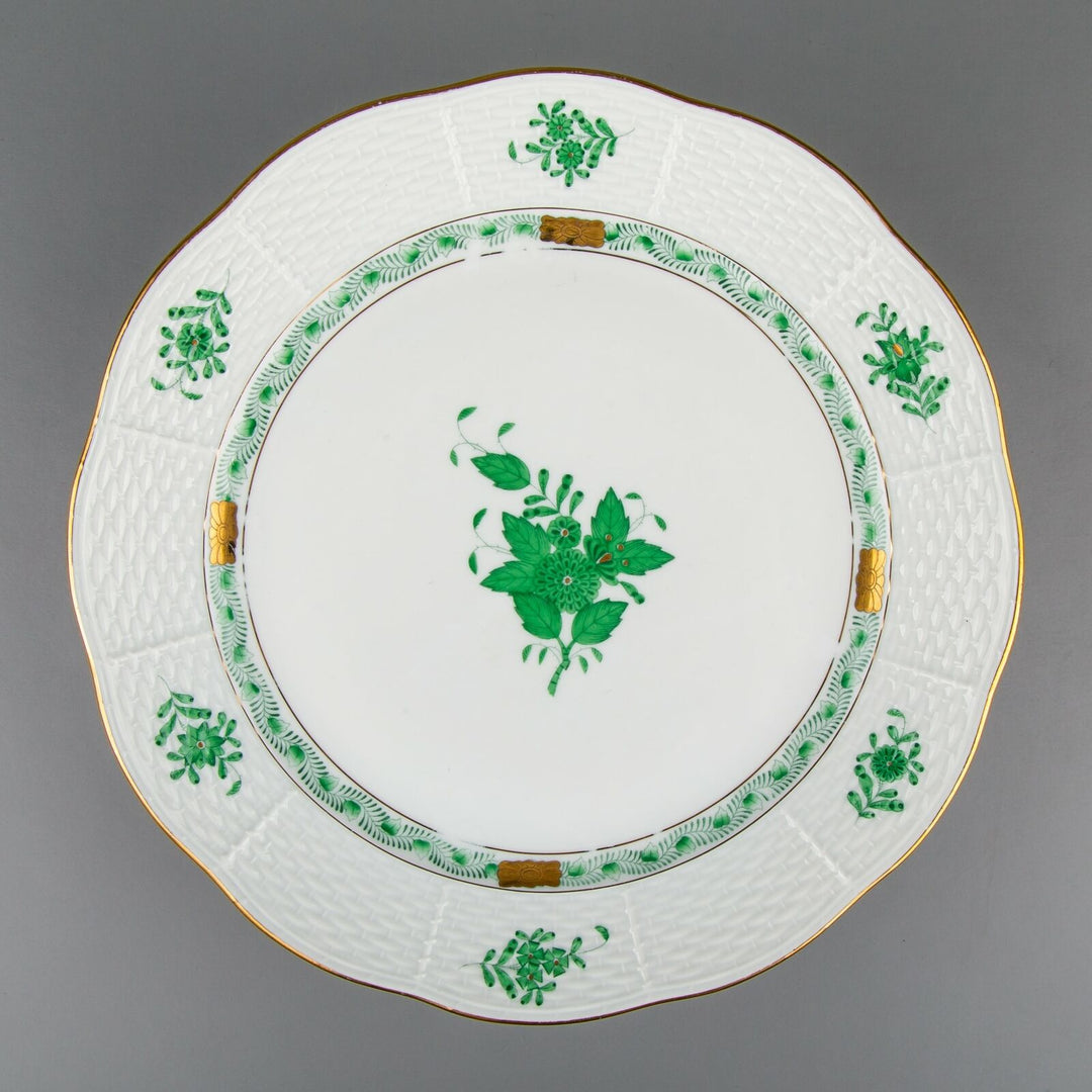ヘレンド アポニーグリーン プレート3種 6客18枚セット – アンティーク