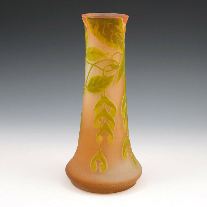 Signed Galle Cameo Glass Vase c1905