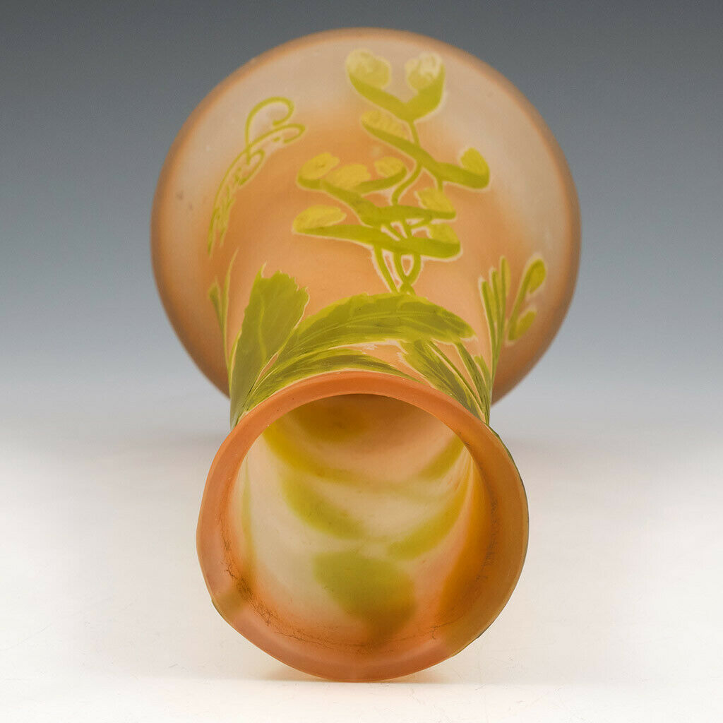 Signed Galle Cameo Glass Vase c1905
