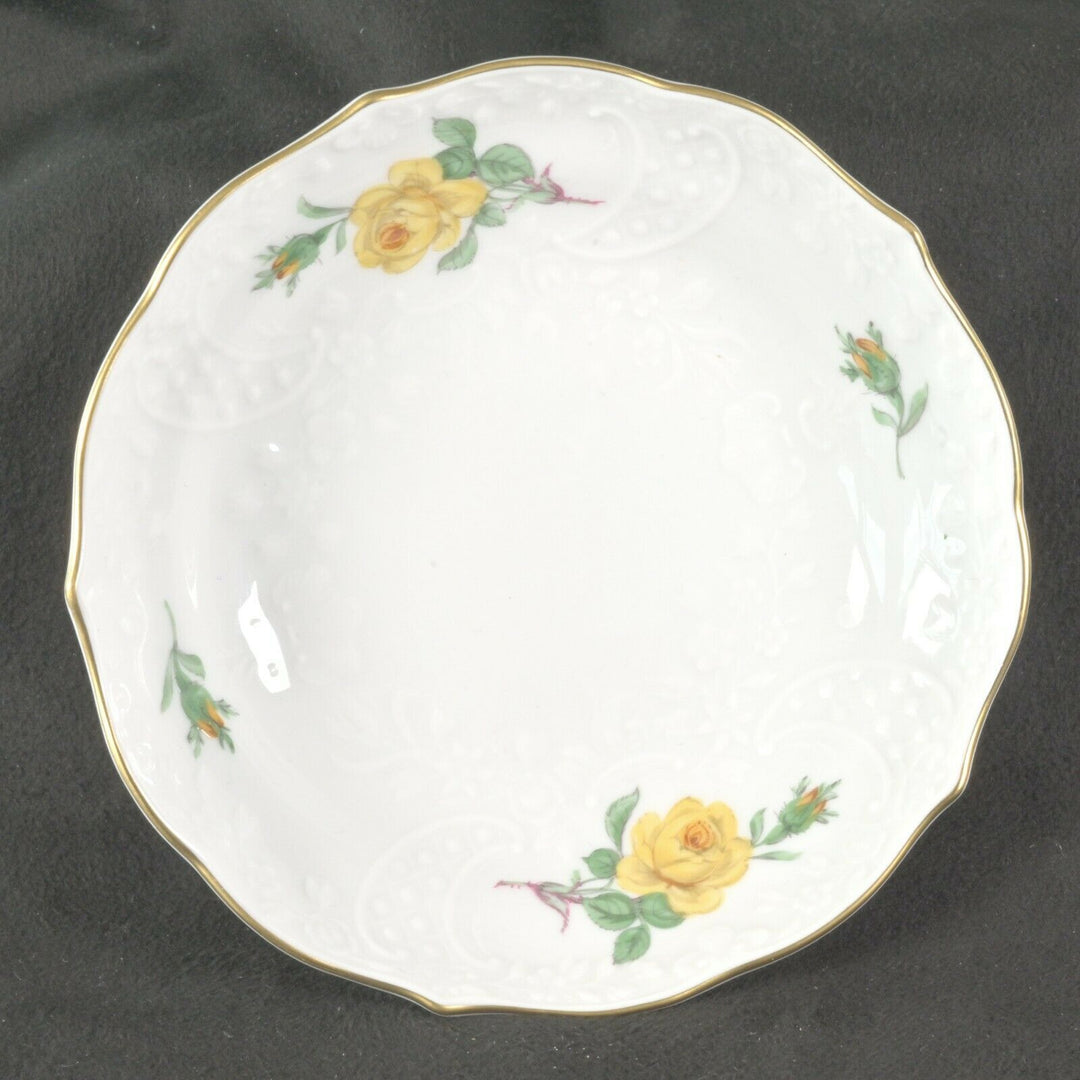 マイセン(Meissen)　カップ＆ソーサー　イエローローズ　ニューマルセイユ　金縁　1級品