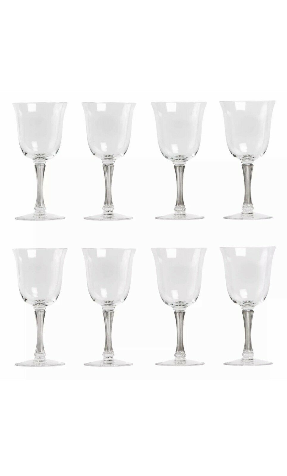 8 Verres à Liqueur Rene Lalique Barsac Gris R.Lalique 8 Liquor Glasses Grey