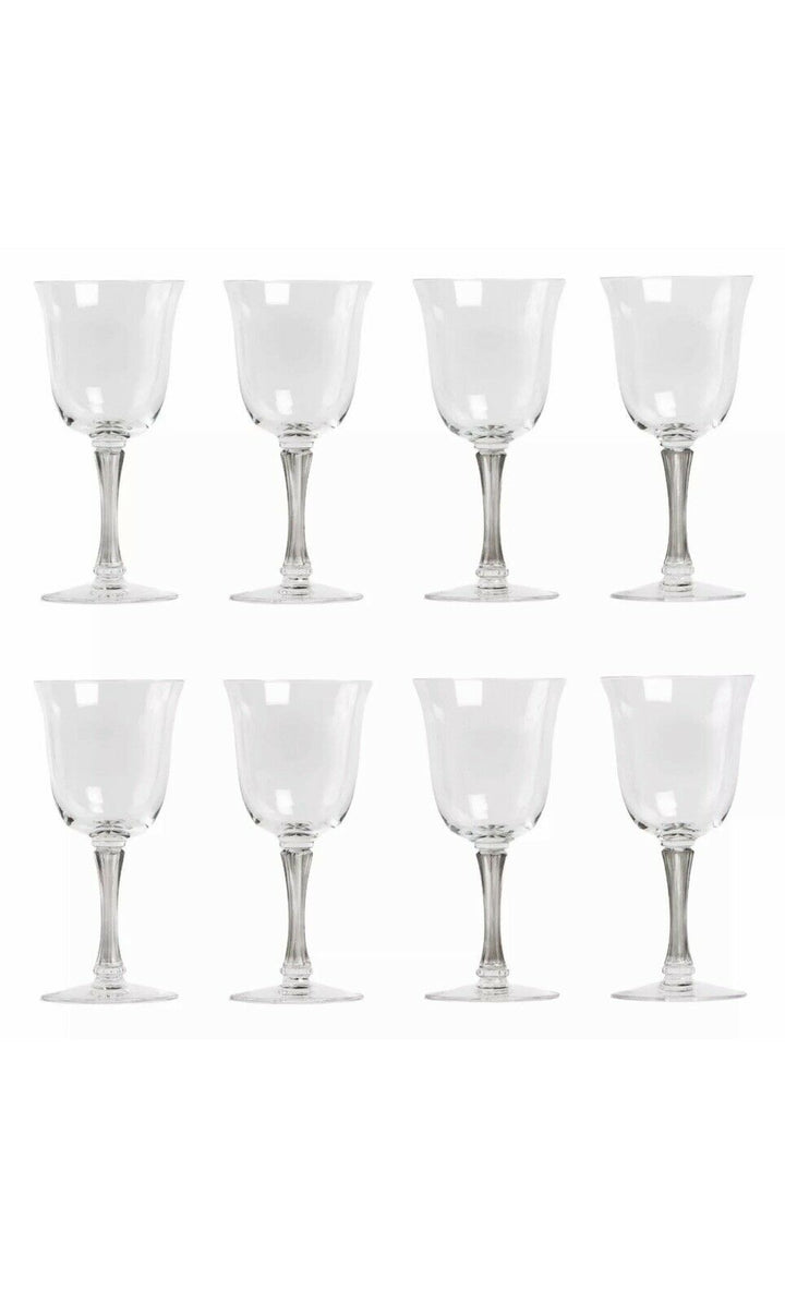 8 Verres à Liqueur Rene Lalique Barsac Gris R.Lalique 8 Liquor Glasses Grey