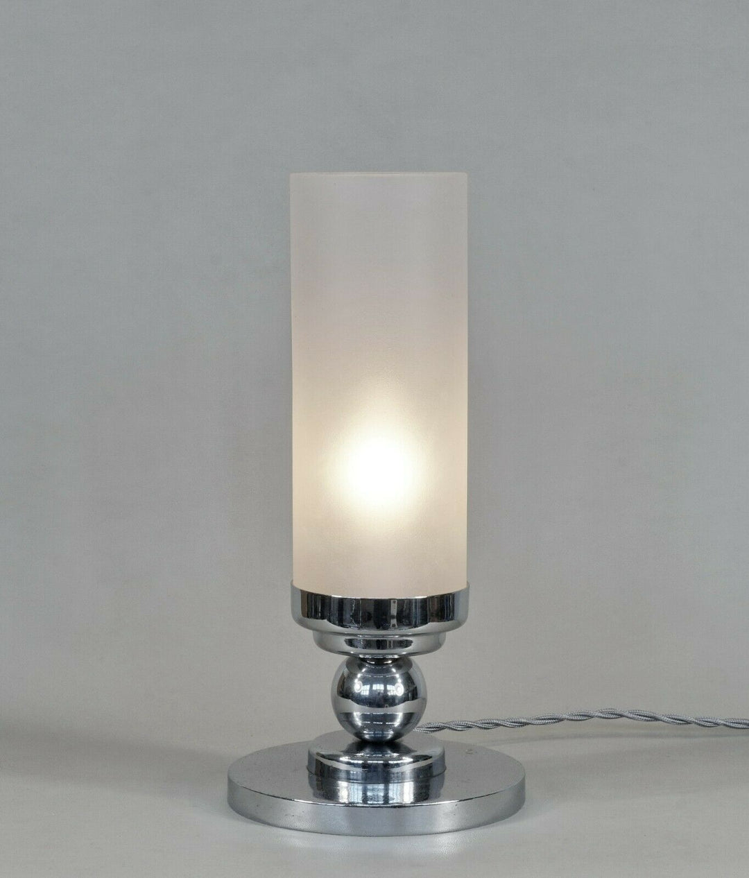 BUIRET-DEBEAURAIN : French 1930 modernist art deco lamp ....... adnet era France