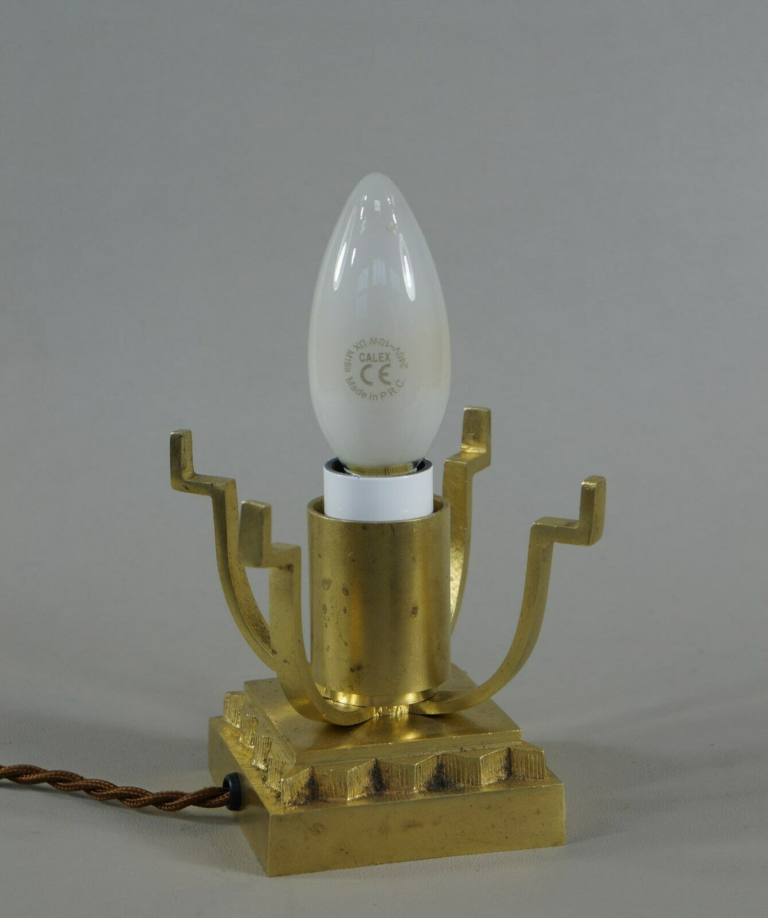 MULLER FRERES : FRENCH BRONZE ART DECO LAMP 1930 ...... France degué sabino era