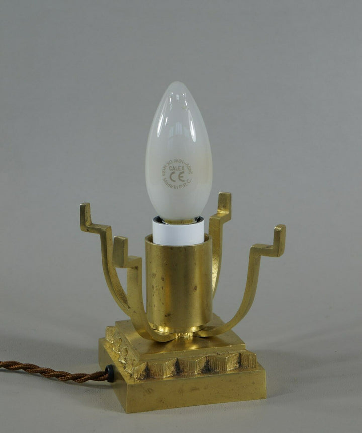 MULLER FRERES : FRENCH BRONZE ART DECO LAMP 1930 ...... France degué sabino era