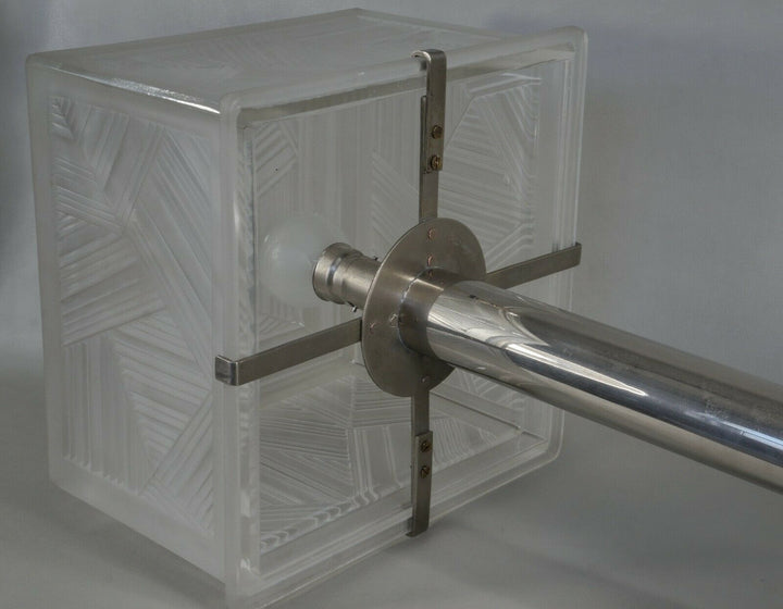 SABINO : large French 1930 art deco lamp ................ muller daum era France