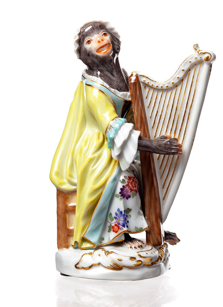 訳あり【Meissen】マイセン 猿の楽団 ハープ フィギュリン 1級品 楽天市場】【11/1クーポン・P10】 マイセン (Meissen) マイセン