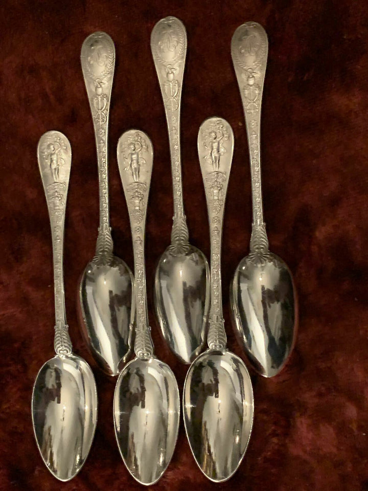 Odiot Napoleon silver serving set 59 pieces