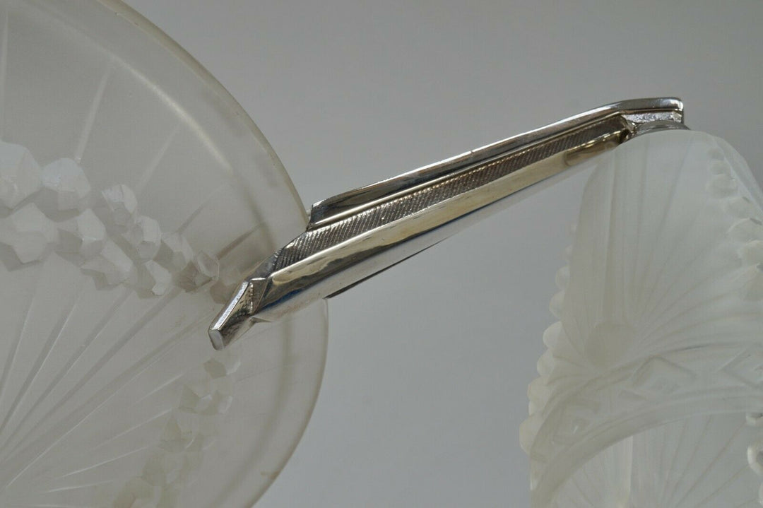 HETTIER & VINCENT and Schneider : French art deco chandelier ....... 1930 France
