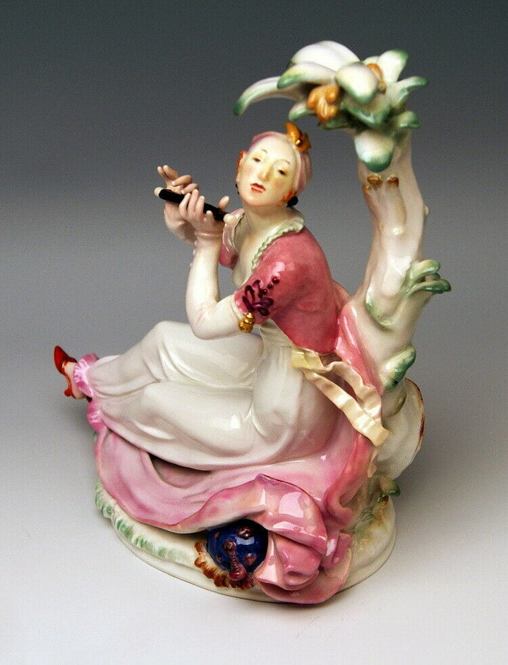 邁森 MEISSEN マイセン ORIENTALISCHE FIGUREN PAAR FRAU FLÖTE MANN KAKADU P.SCHEURICH
