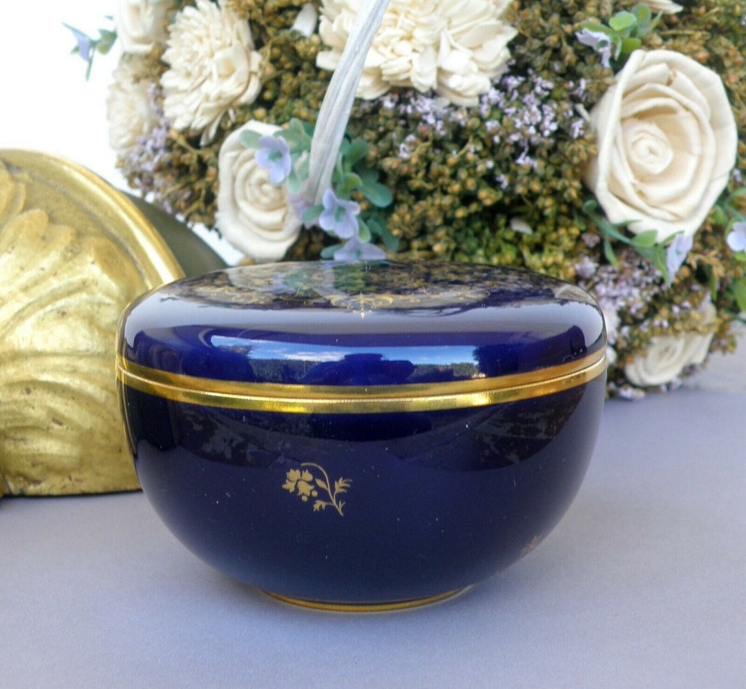Sevres Splendid Box Blue Cobalt and Gilding Decor