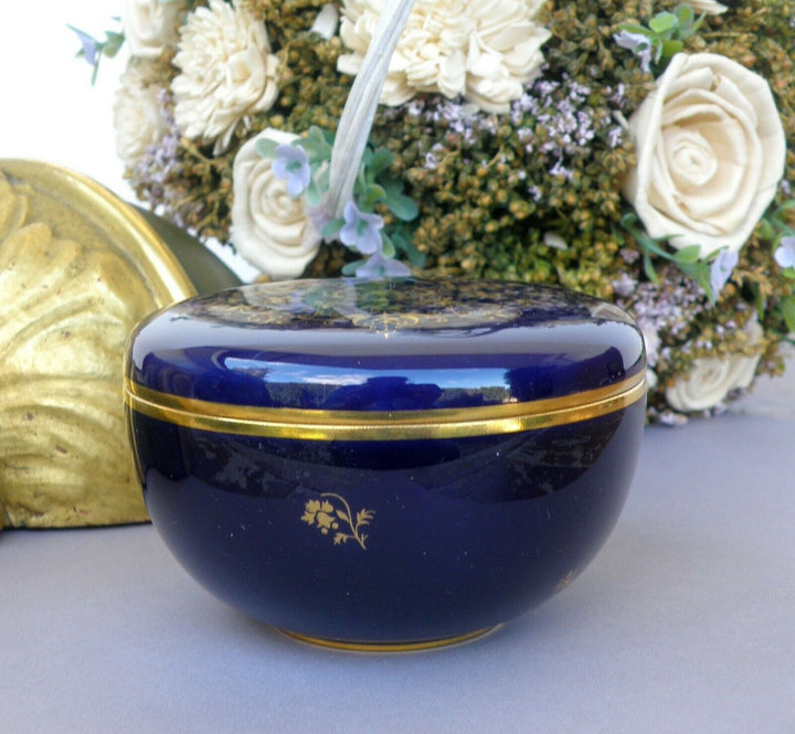 Sevres Splendid Box Blue Cobalt and Gilding Decor
