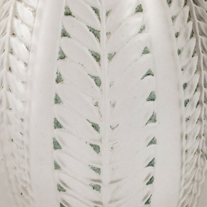 Vase Acacia Verre Patiné Vert René Lalique R.Lalique Green Stain Glass