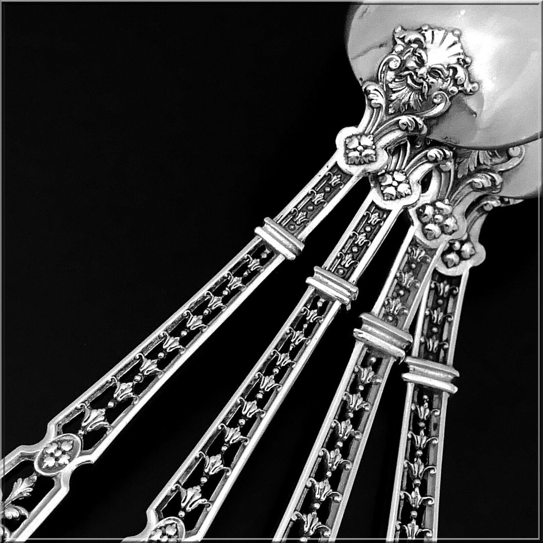 Puiforcat Masterpiece French Sterling Silver Flatwatre Set, Mascaron