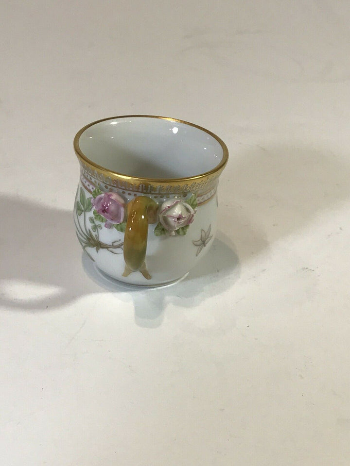 ロイヤルコペンハーゲン　フローラダニカ　蓋付カスタードカップ＆ソーサー