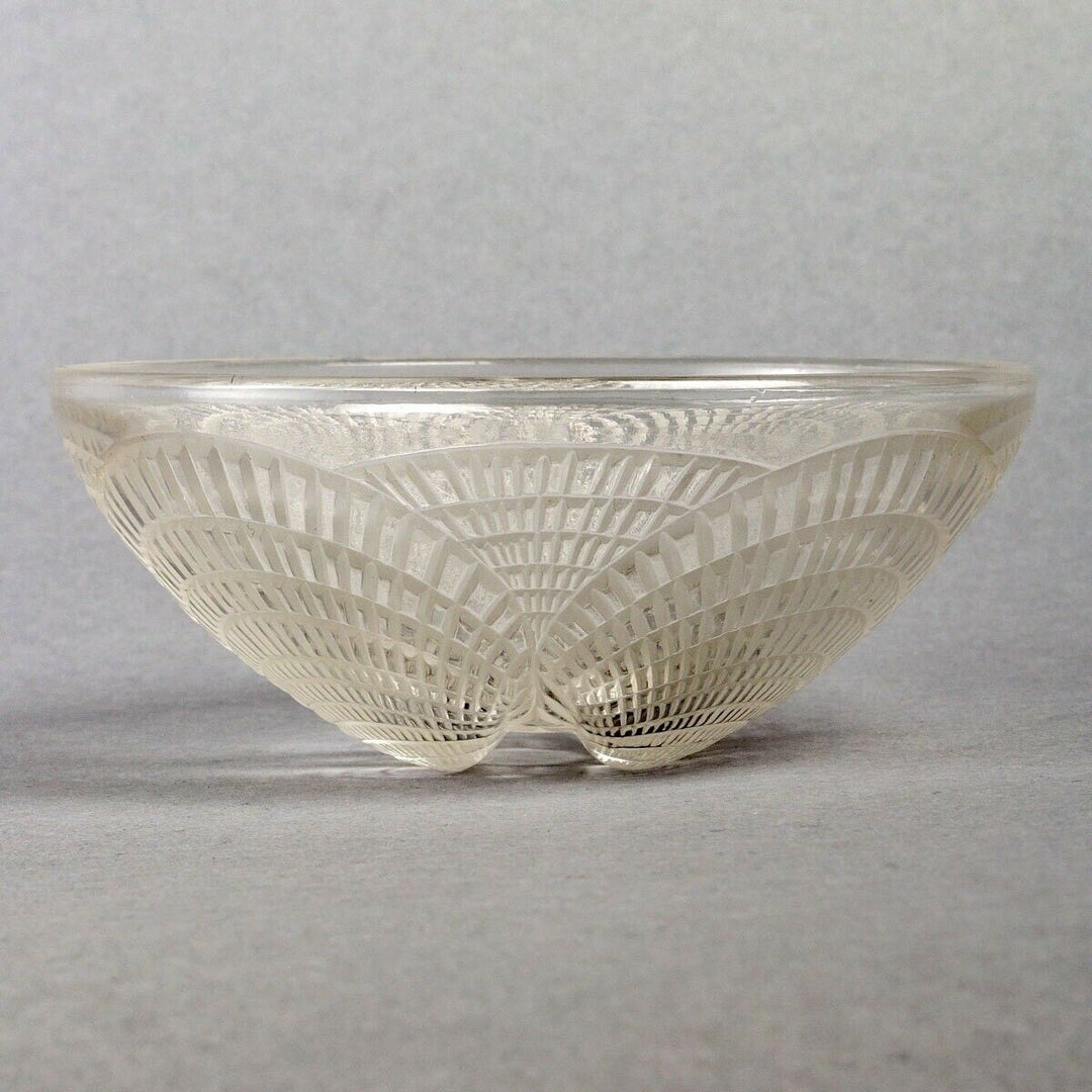 10 Bols Coupes Coquilles René Lalique R.Lalique Hand Bowl Glass Shells