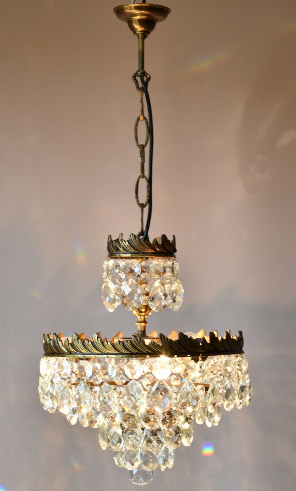Vintage Crystal Chandelier,Cei