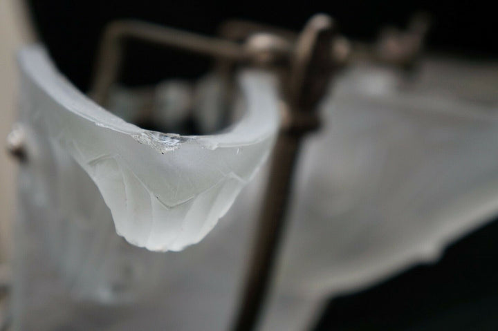 HANOTS : French 1930 art deco single wall sconce .. lamp muller degué era France