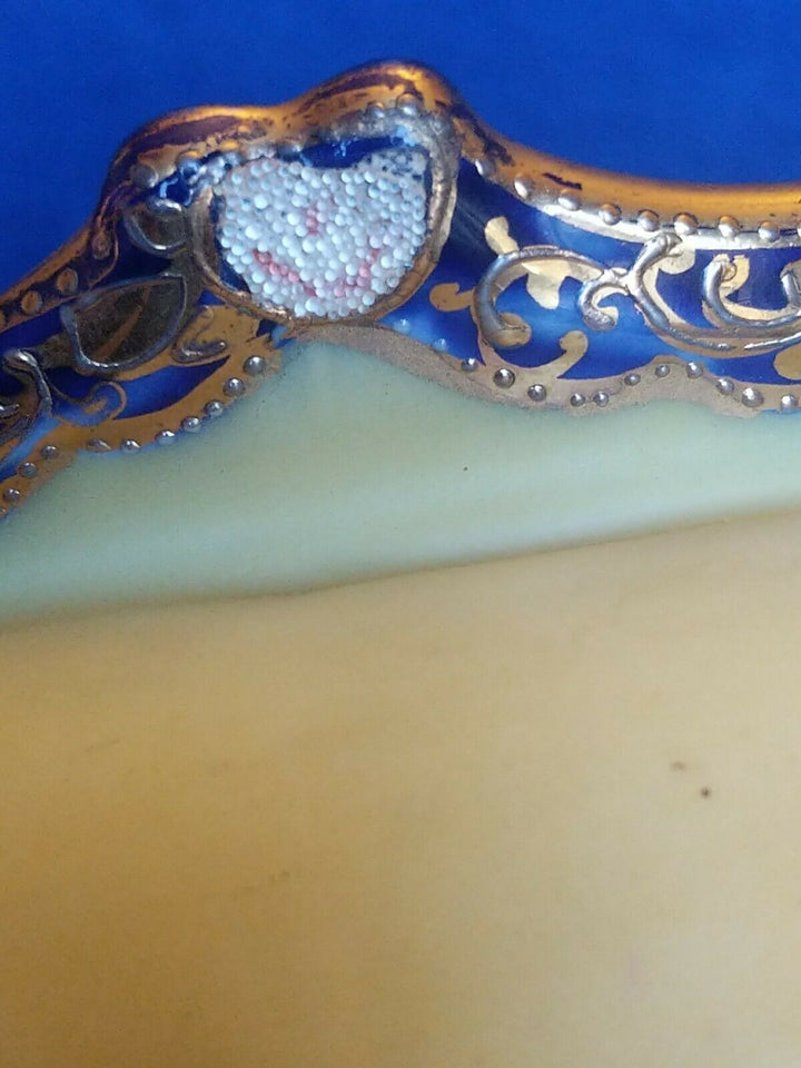 Rare Nippon Cobalt Coralene Ferner. Dragonfly