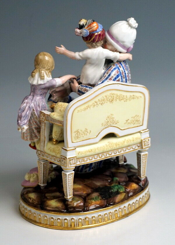 邁森 MEISSEN マイセン FIGUR GRUPPE GUTE VATER GOOD FATHER J.C.SCHÖNHEIT NR:H98 UM 1860