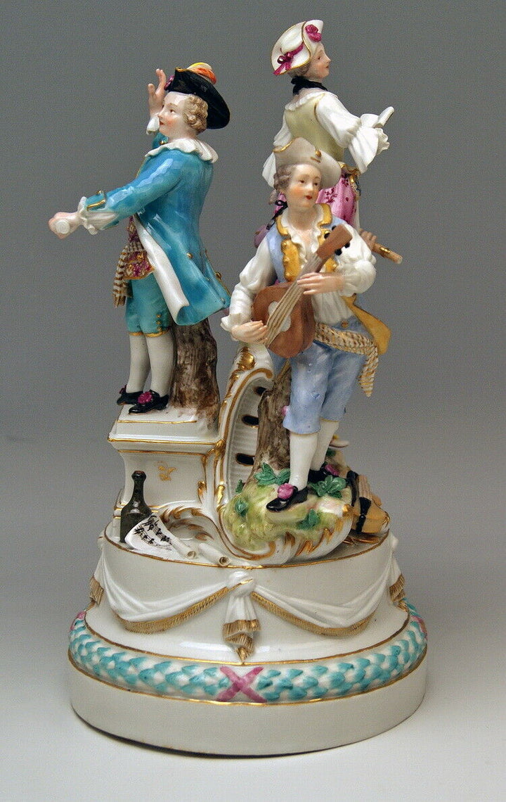 邁森 MEISSEN マイセン FIGUR GRUPPE 4 MUSIKANTEN 4 MUSICIANS J. J. KAENDLER UM 1770