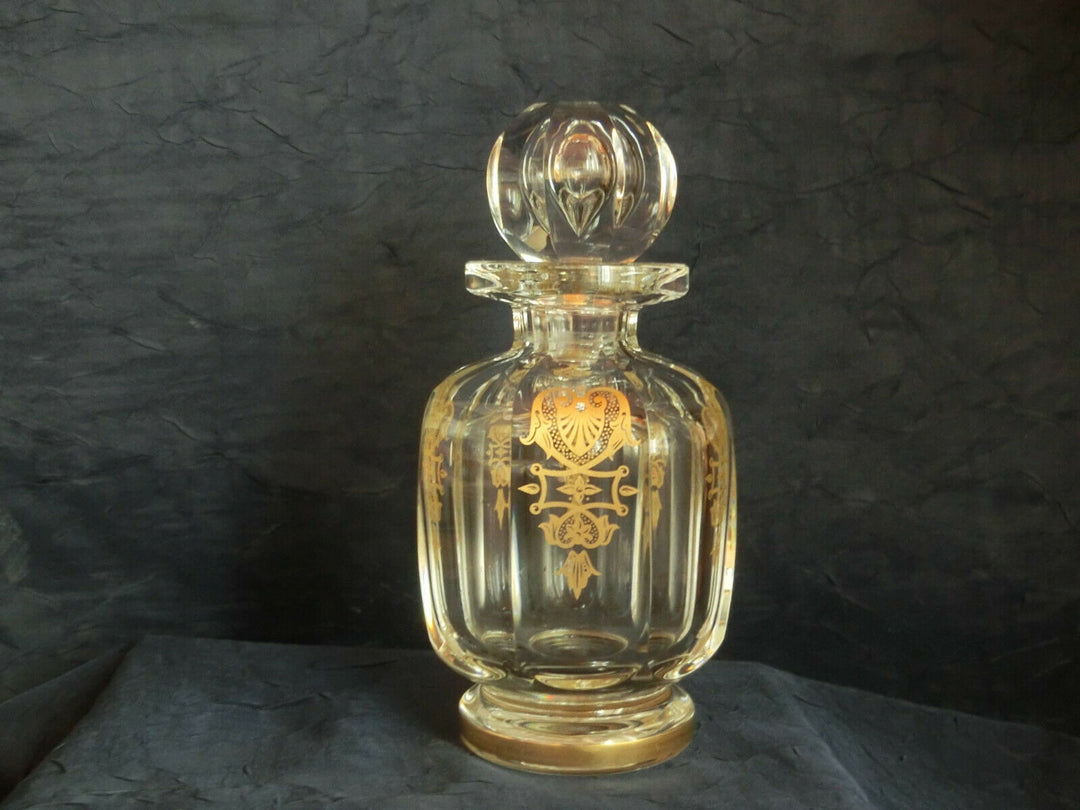 Karaffe Baccarat, France, Harcourt -Empire vergoldet ca. 22 cm