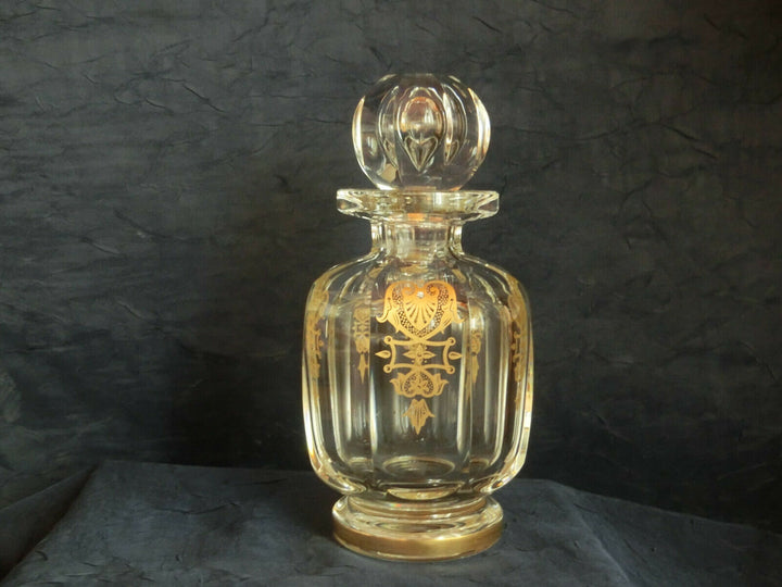 Karaffe Baccarat, France, Harcourt -Empire vergoldet ca. 22 cm