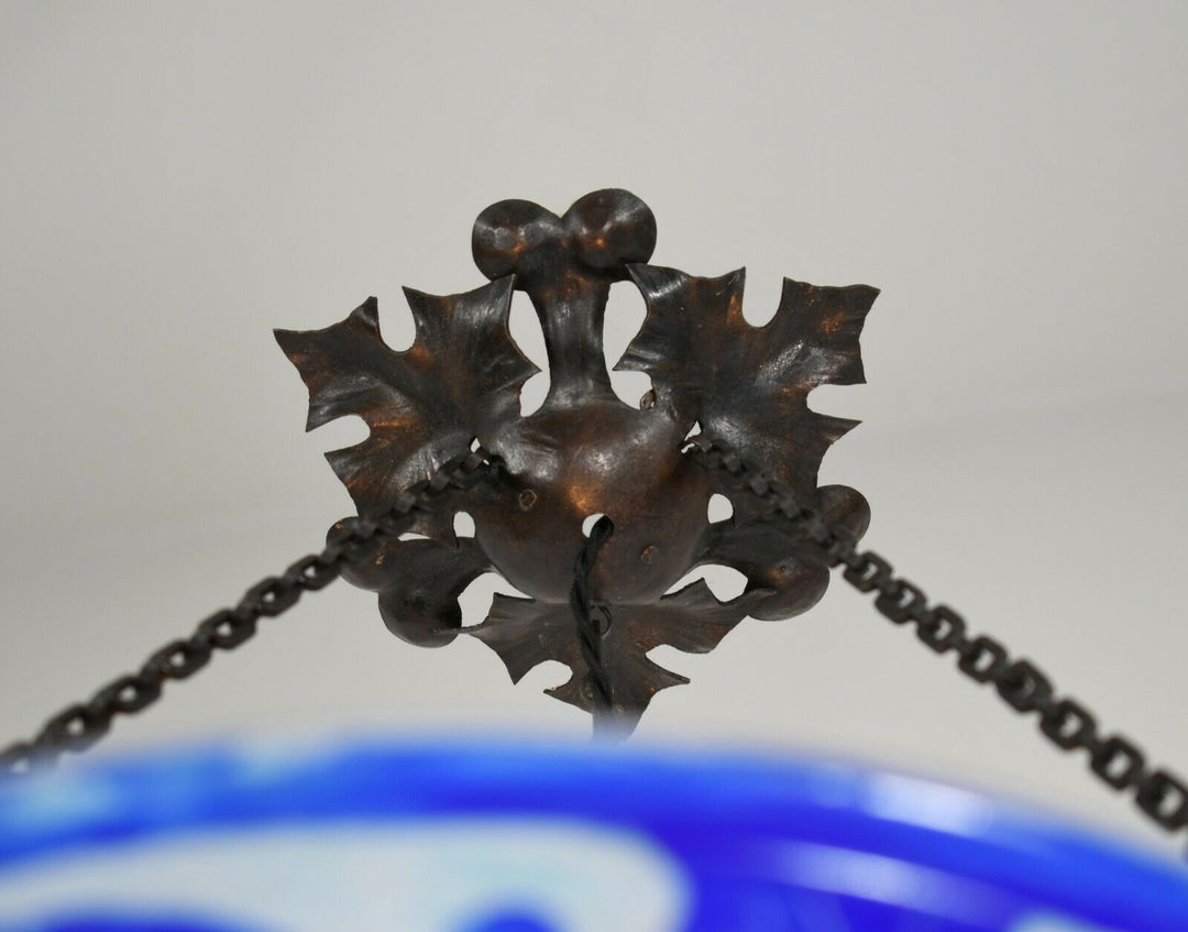 ル・ヴェール・フランセ（シュナイダー兄弟）　青のアールデコ様式シャンデリア