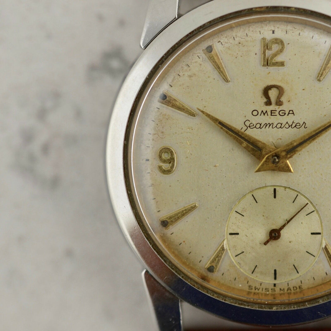 C.1954　ヴィンテージオメガ　機械式(手巻き）　シーマスター　腕時計　CAL.Ω410　型番2759-5　スチール製