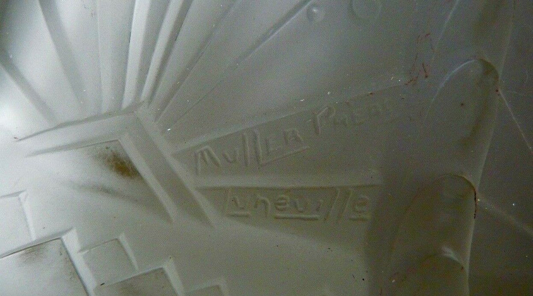 IMPORTANT GLOBE OBUS MULLER FRERES ART DECO BON ETAT