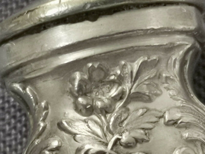 Solid Silver Puiforcat Modern Foliage Covered Service A Fish l2