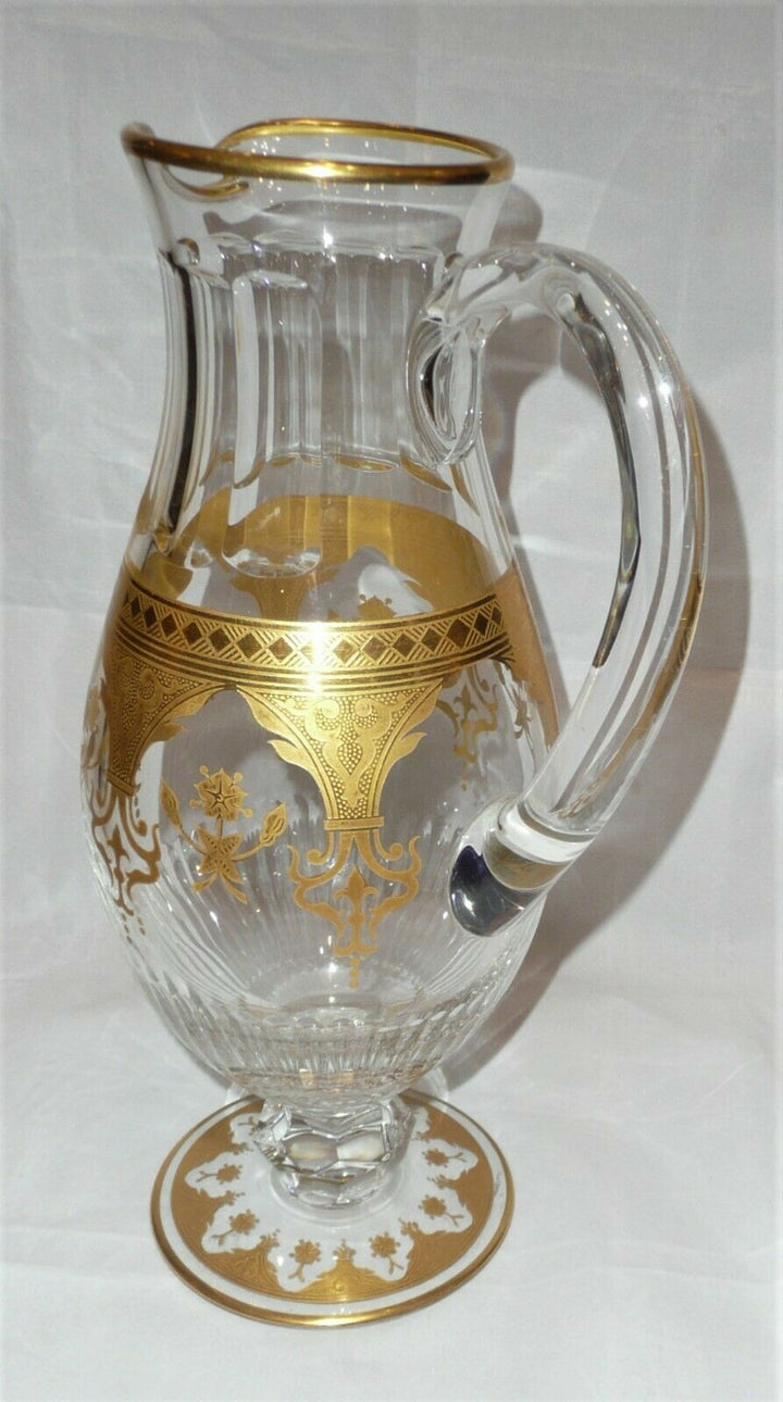 Baccarat Crystal Prestige Pattern Gold Cutted Wine Jug
