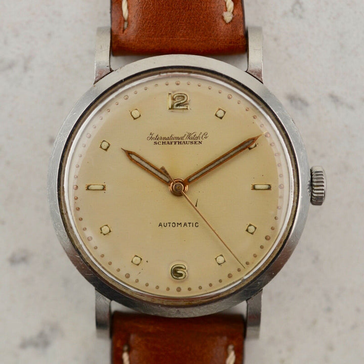 1955年　ヴィンテージ IWCシャフハウゼン　オートマチック　カラトラバ　腕時計 cal.85 スチール製
