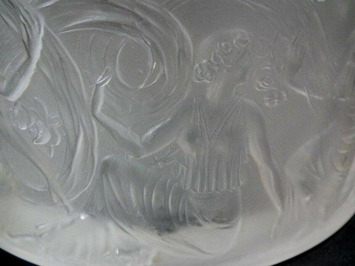 Rene Lalique Clear & frosted Glass 'Figurines Et Voiles' Box