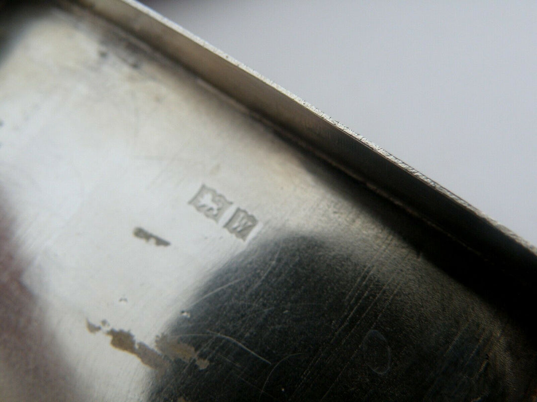Antique English Sterling Silver Pill Box Monogramm Decor 1871