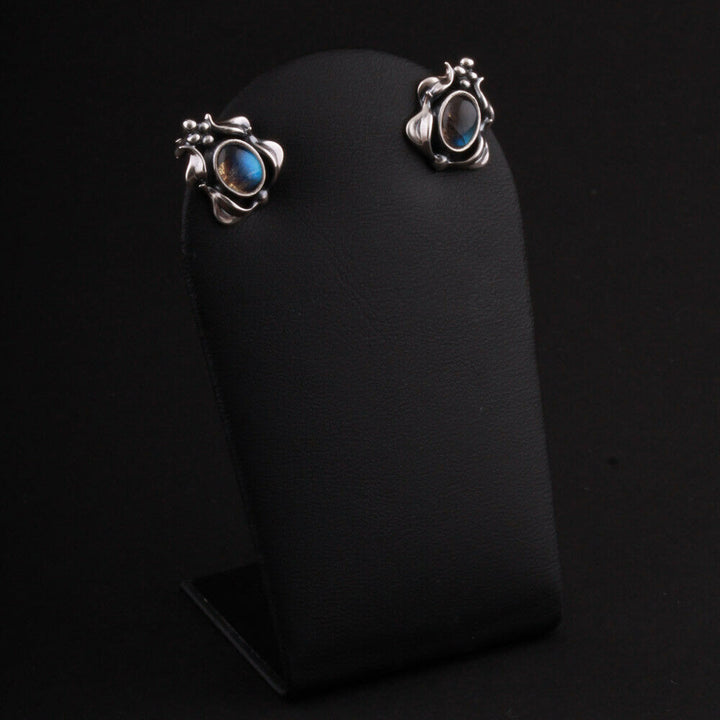 ジョージジェンセン(Georg Jensen)　シルバーイヤークリップ　ラブラドライト　2015年