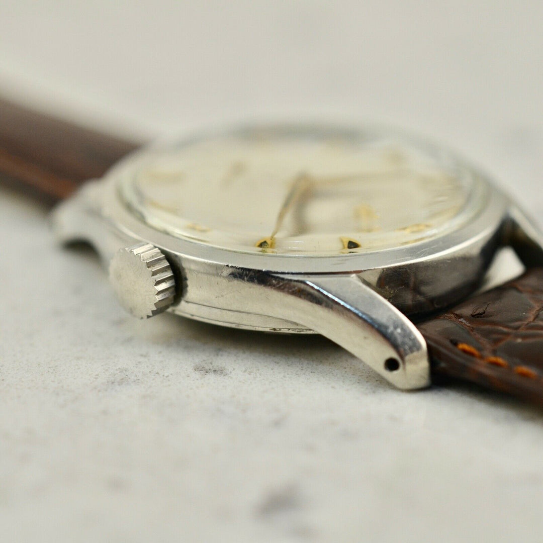 Vintage C.1951 Omega Jumbo Calatrava ref. 2639-8 cal. Ω 265 watch in steel