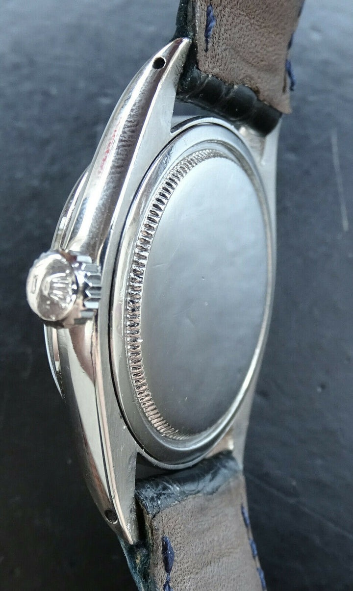 ♛ Rolex Oyster Precision Black 34 mm 6426 Vintage Elegant Men's Watch 1969