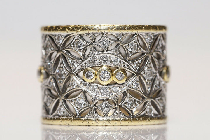 アンティーク アールデコ 18K ナチュラルダイヤモンドのリング
