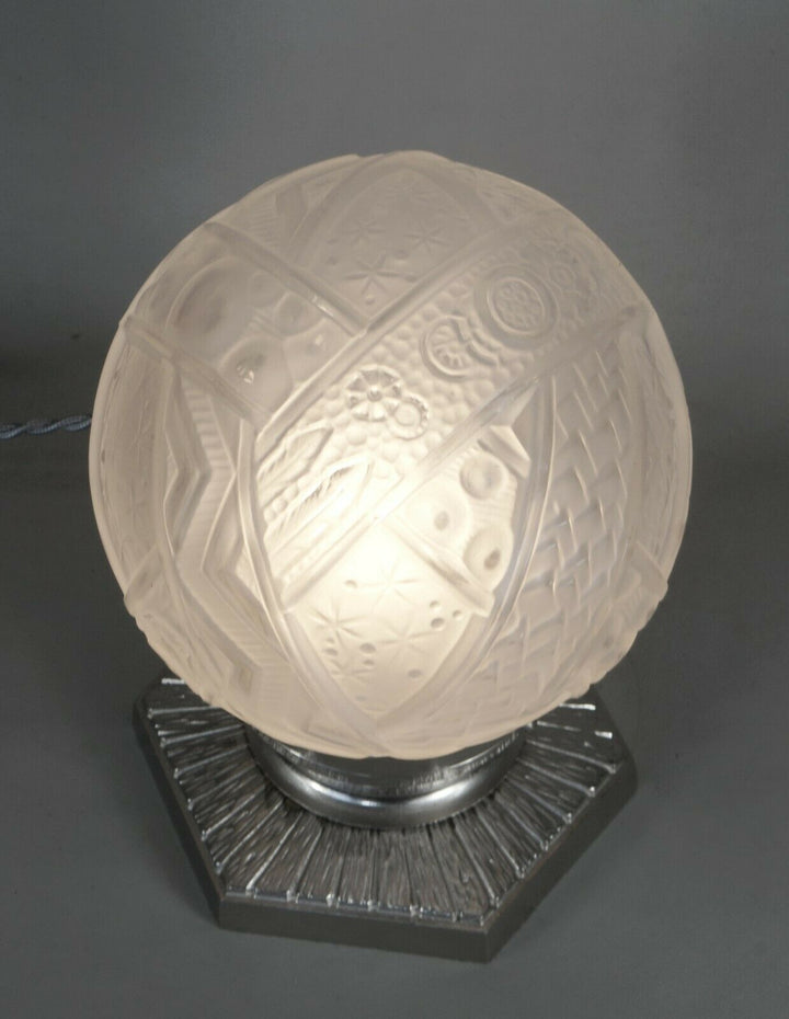 PETITOT & MULLER FRERES French Art Deco lamp 1930 1925