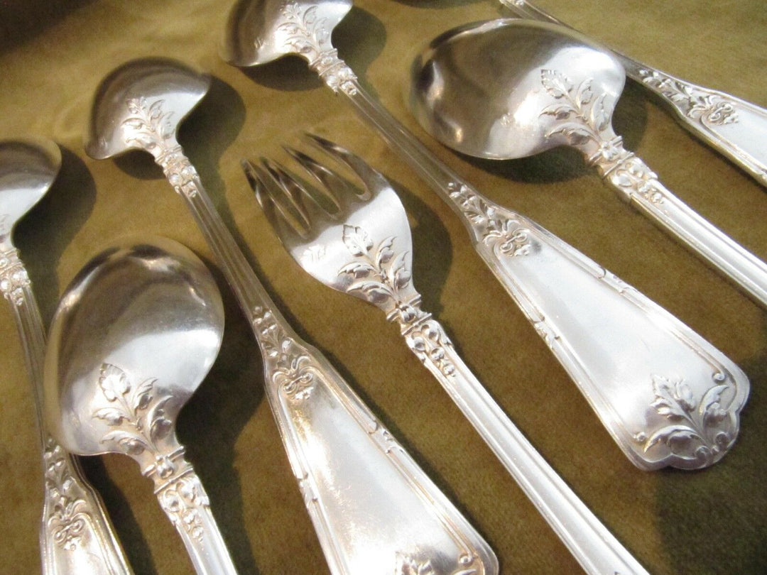 1900 french 950 silver dinner forks 6 spoons Puiforcat Regence 583gr 20,56oz