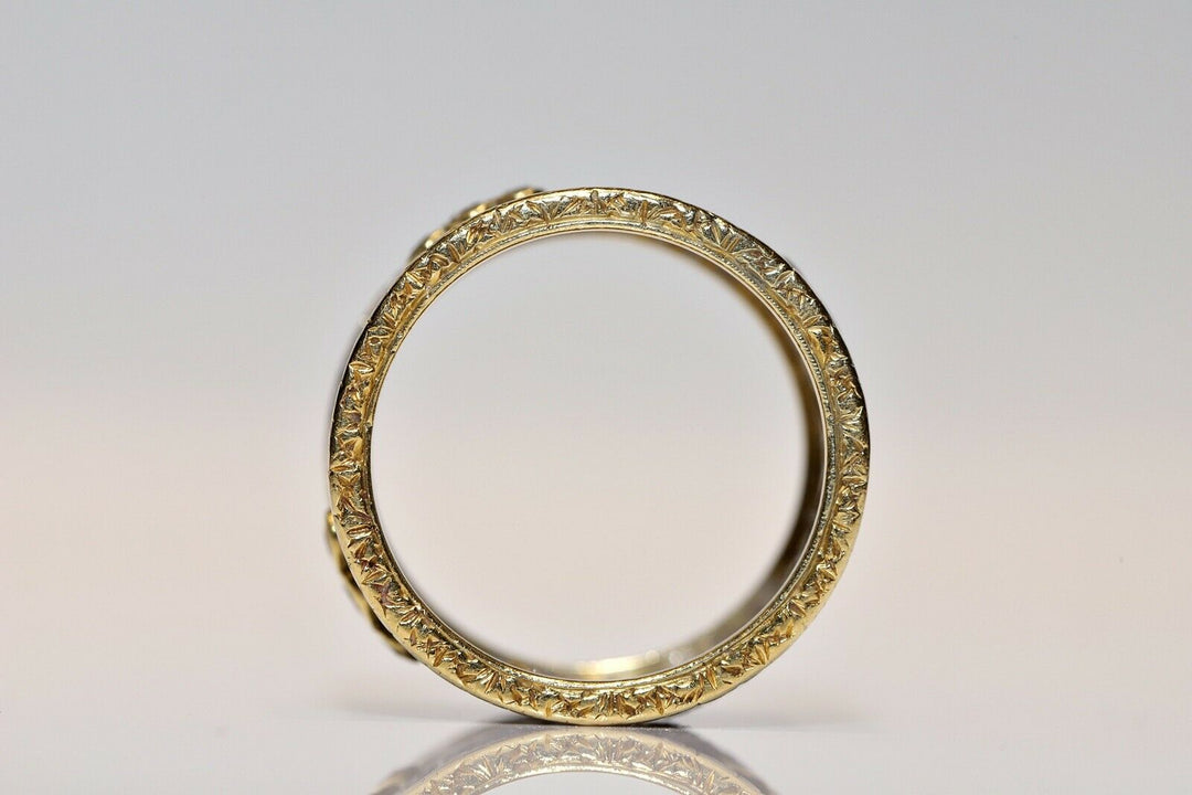 アンティーク アールデコ 18K ナチュラルダイヤモンドのリング