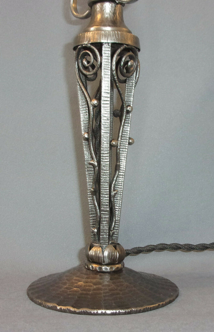 ミューラー兄弟(Muller  Frères)　アジサイの花のランプ　エティエヴァンソン『Hettier&Vincent』合作