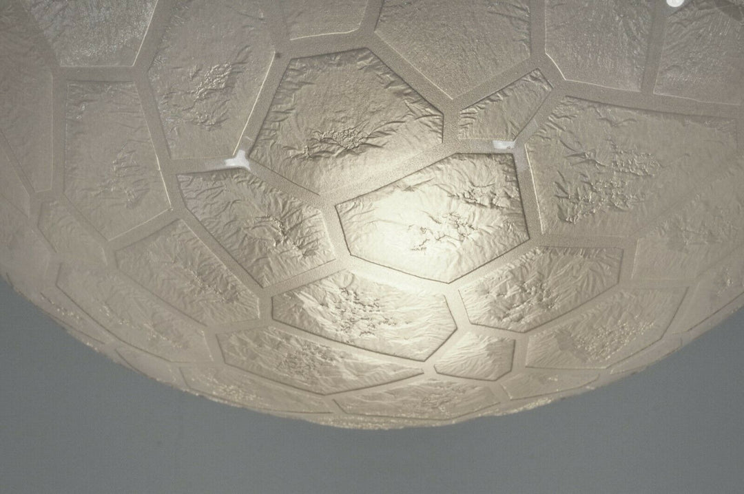 NOVERDY : FRENCH 1930 ART DECO PENDANT LAMP . chandelier muller degué era France