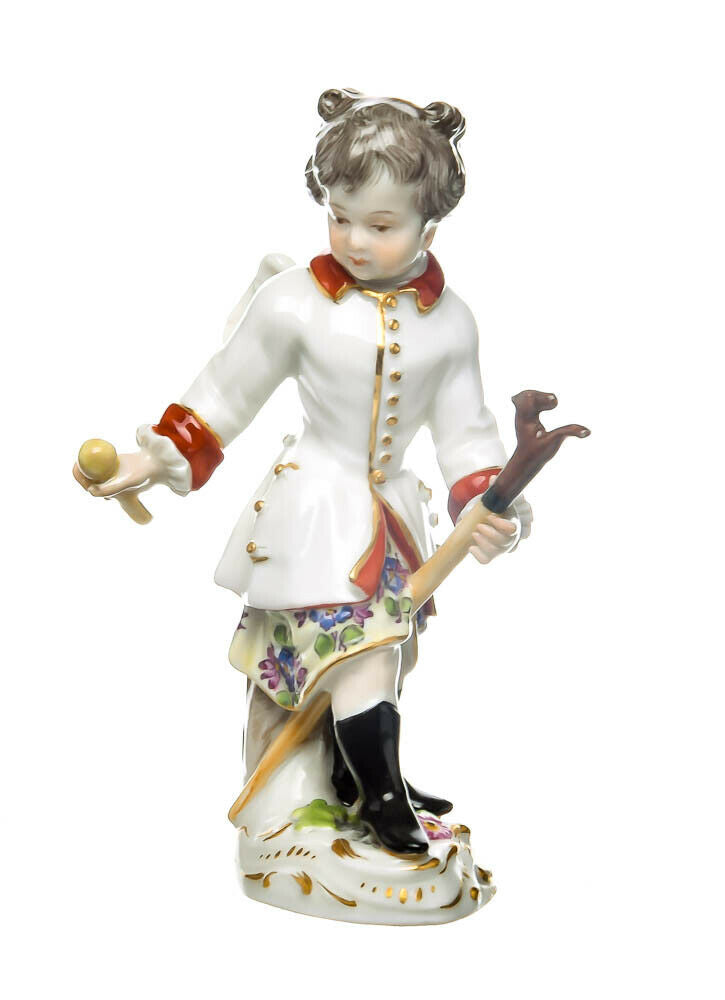 マイセン人形　将校に変装した小さなキュービッド　1850-1924