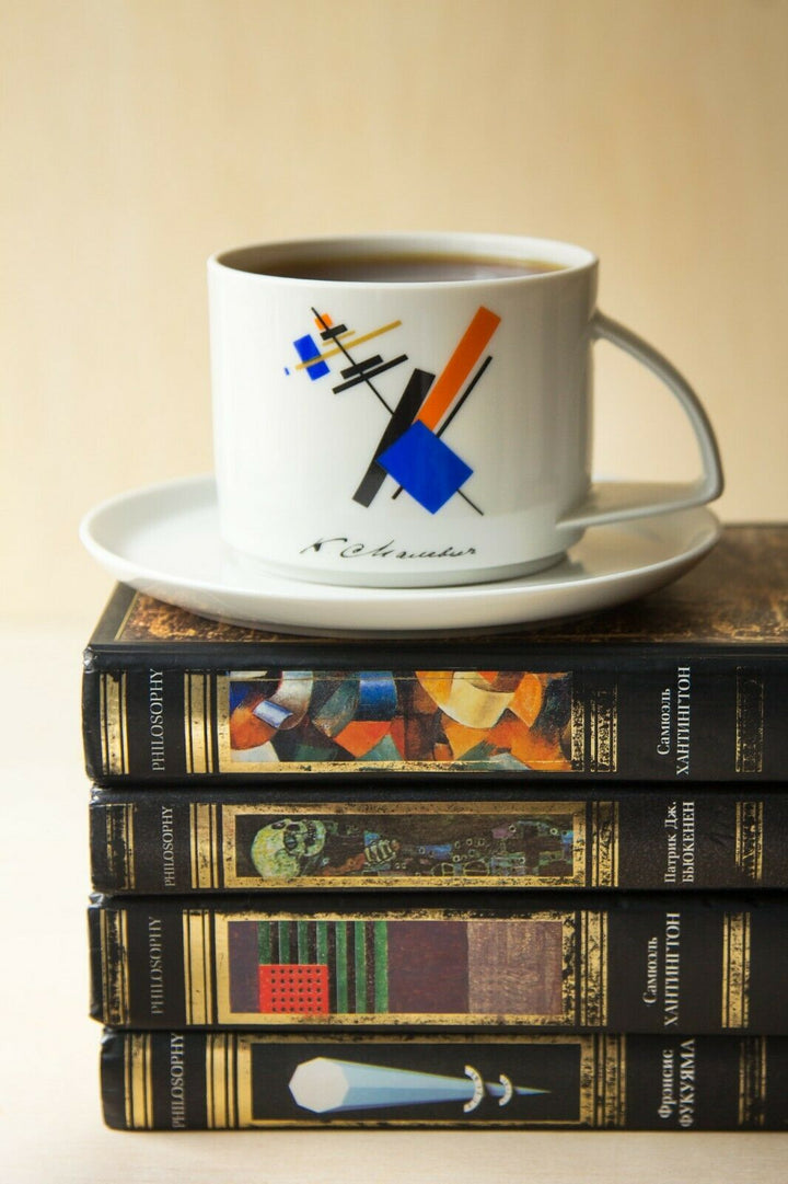 Malevich Suprematism Teacup & Saucer by Imperial Porcelain Factory,Lomono