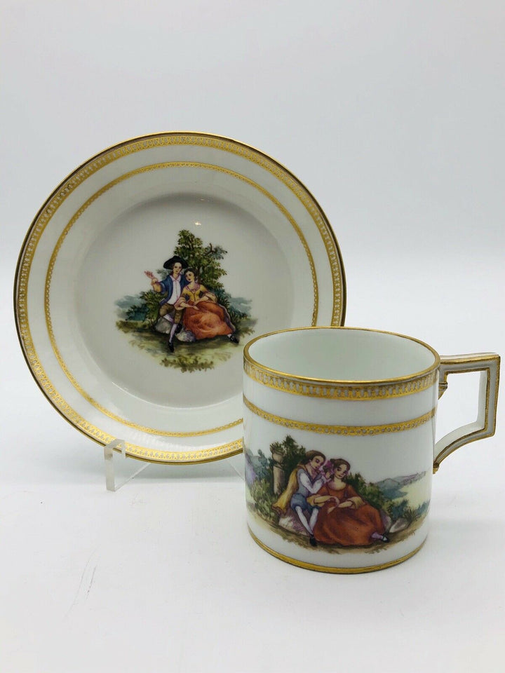 Antike Meissen Watteau Sammeltasse Marcolini um 1780